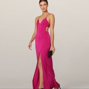 slim fit dress slacks Grand Illusion Maxi Gown  MANNING CARTELL